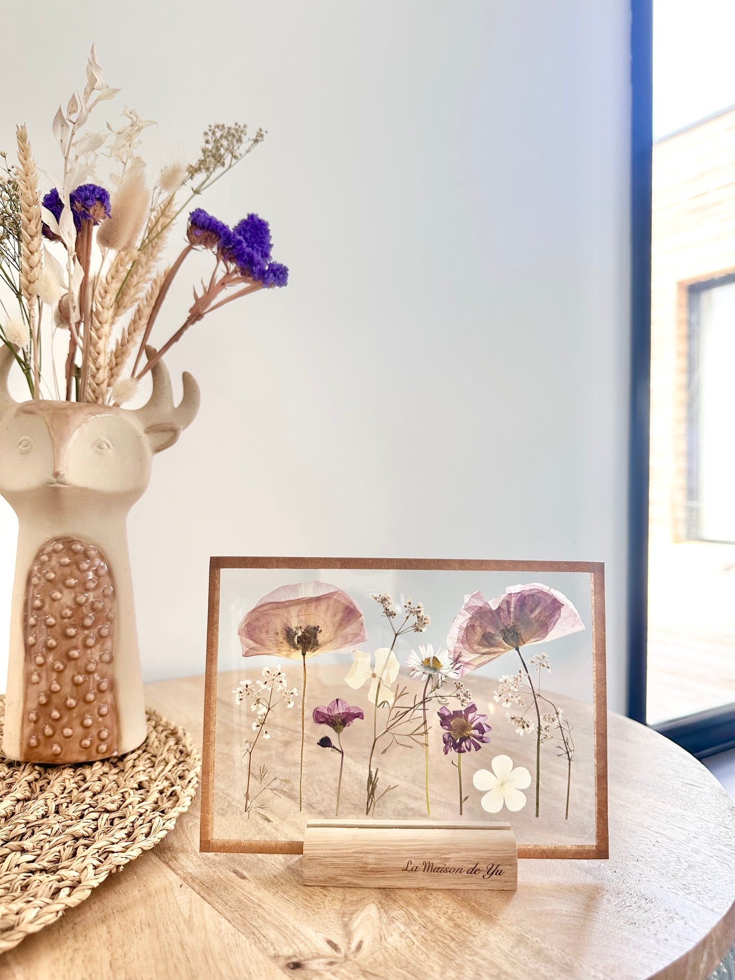 Centre de table - Herbier minimaliste n°190 - 13x18 cm