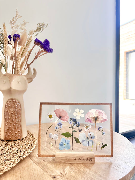 Centre de table - Herbier minimaliste n°191 - 13x18 cm
